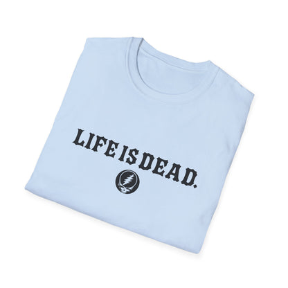 Shreddin' Jerry - Life is dead. Two-Sided Print Grateful Dead TShirt