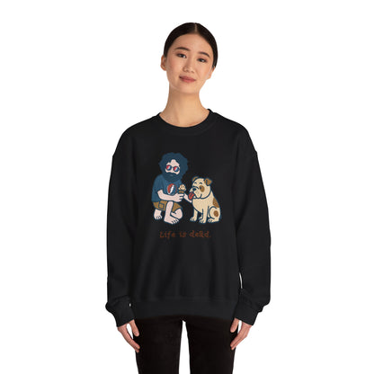Jerry and Frank Are Sharin' | Life is dead. Crewneck Sweatshirt