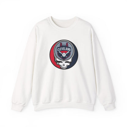 Cleveland Guardians Grateful Dead Stealie Crewneck Sweatshirt - MLB