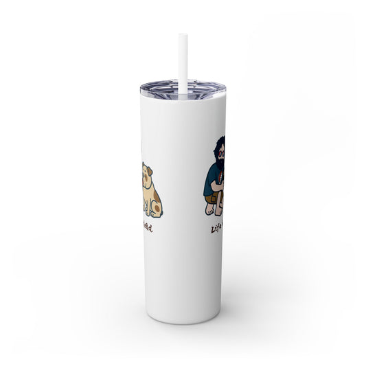 Jerry and Frank are Sharin' Skinny Tumbler with Straw, 20oz