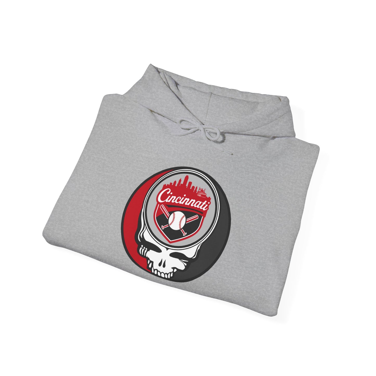 Cincinnati Reds Grateful Dead Unisex Heavy Blend Hoodie - Hooded Sweatshirt
