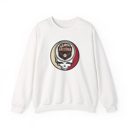 Arizona Diamondbacks Stealie Grateful Dead Crewneck Sweatshirt - MLB