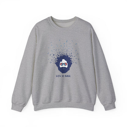 Jerry's Bursting With Music | Life is dead. Crewneck Sweatshirt