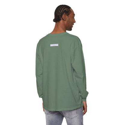 Patchwork Bear Double-Sided Vineyard Collection Garment-dyed Long Sleeve T-Shirt