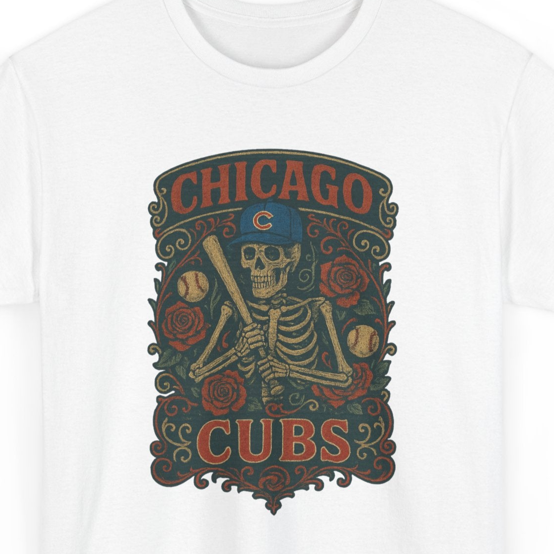 Chicago Baseball Retro Poster Art T-shirt