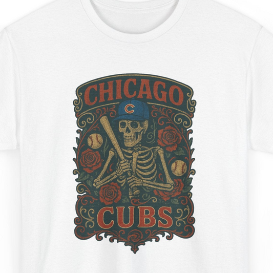 Chicago Baseball Retro Poster Art T-shirt