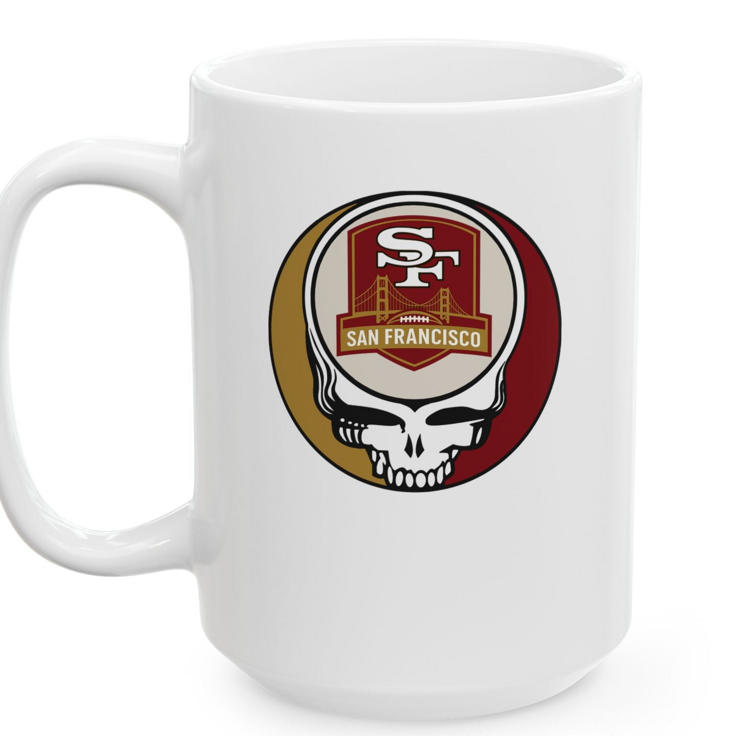 San Francisco Football Stealie Ceramic Coffee Mug - 15ounce - NFL