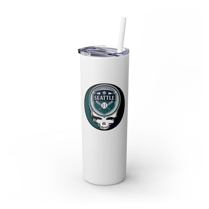 Seattle Mariners Skinny Tumbler with Straw, 20oz