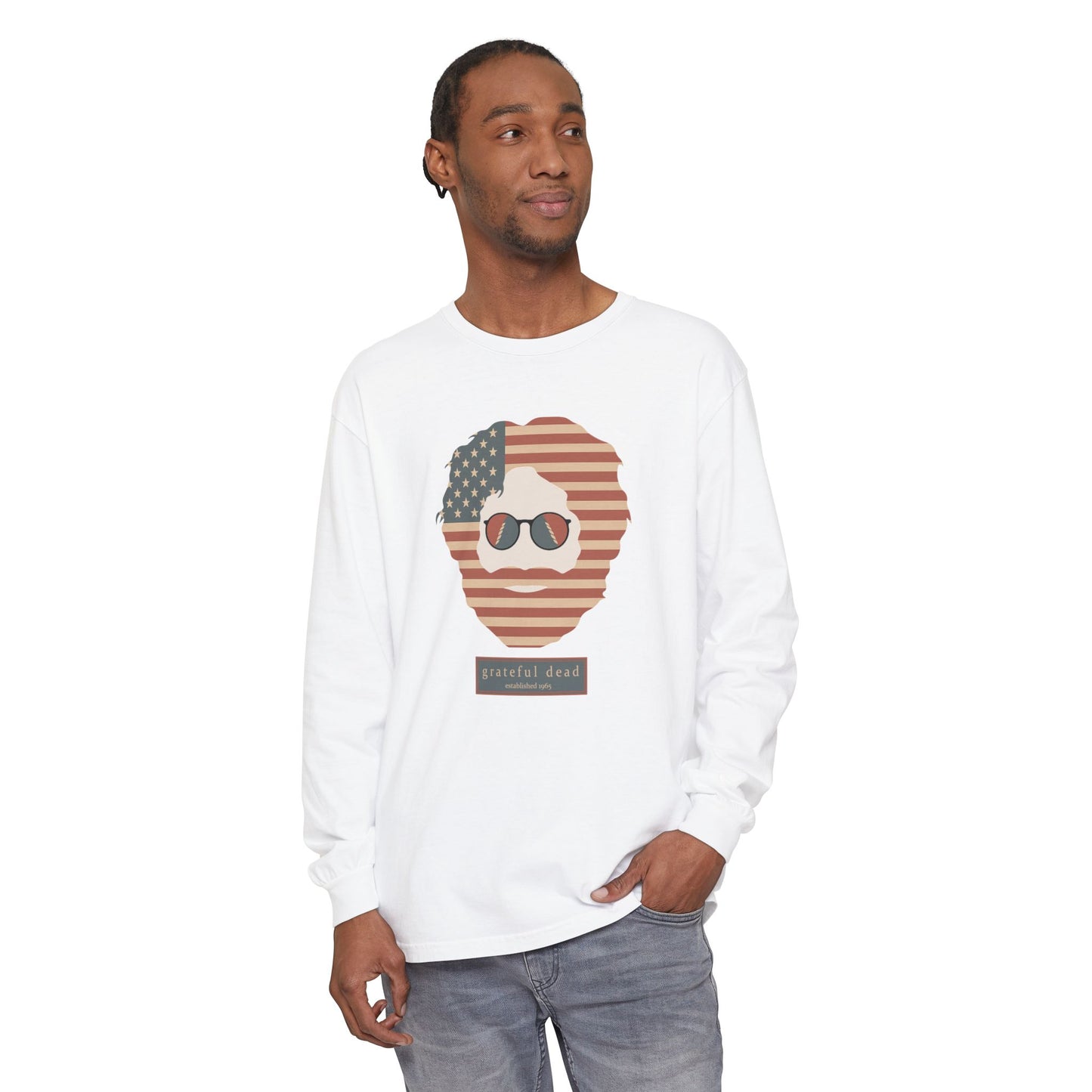 Stars & Stripes Jerry Vineyard Collection Garment-Dyed Long Sleeve