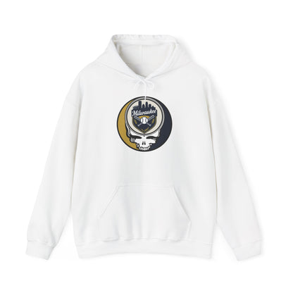Milwaukee Brewers Grateful Dead Unisex Heavy Blend Hoodie - MLB