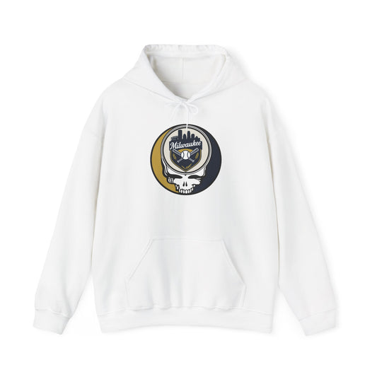Milwaukee Brewers Grateful Dead Unisex Heavy Blend Hoodie - MLB