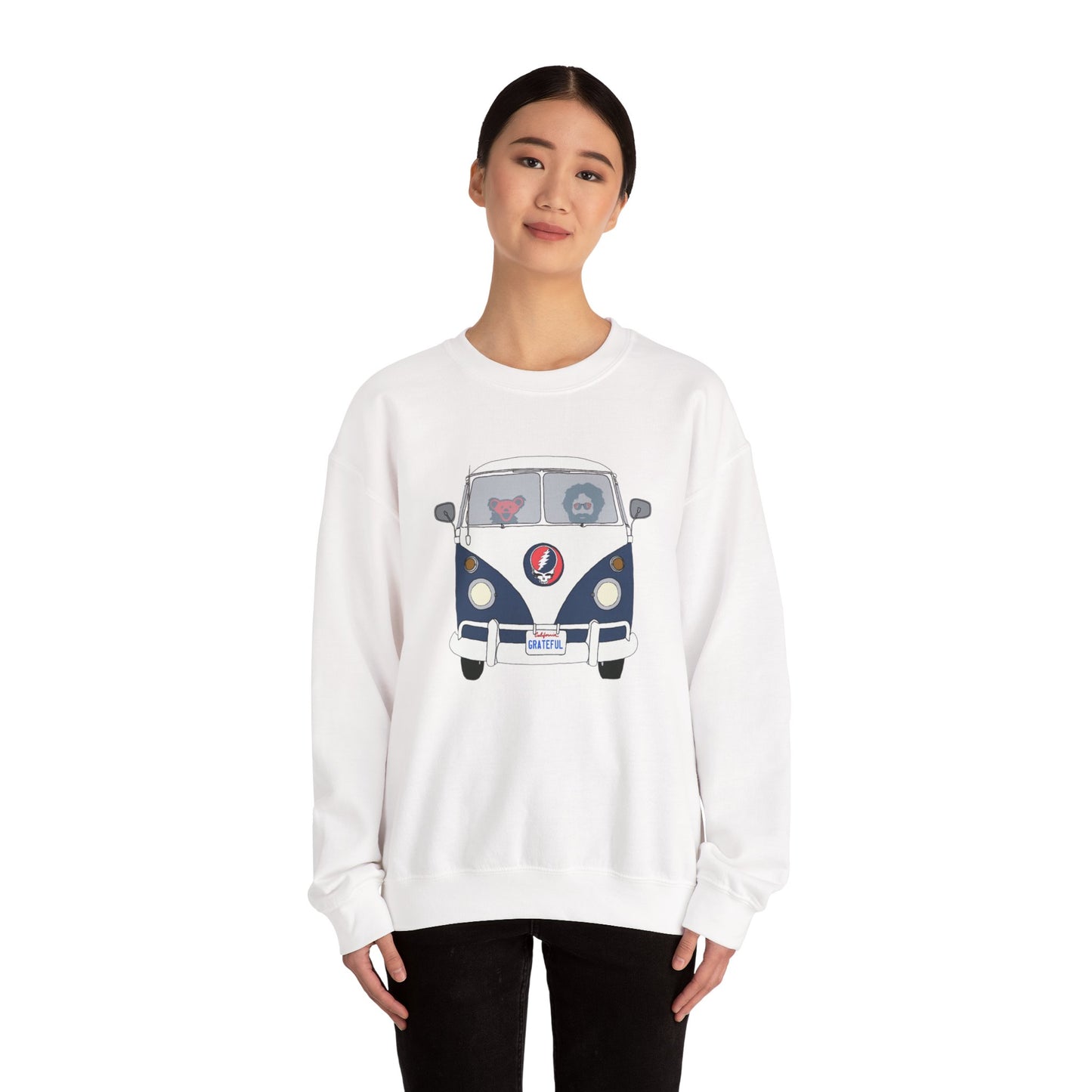 Jerry's Takin' The Bus Life is dead. Crewneck Sweatshirt