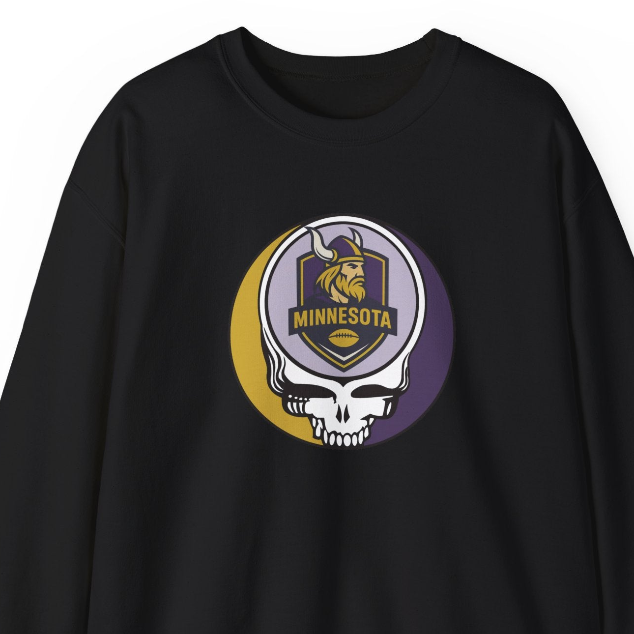 Minnesota Football Grateful Dead Stealie Crewneck Sweatshirt