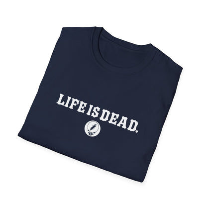 Shreddin' Jerry - Life is dead. Two-Sided Print Grateful Dead TShirt