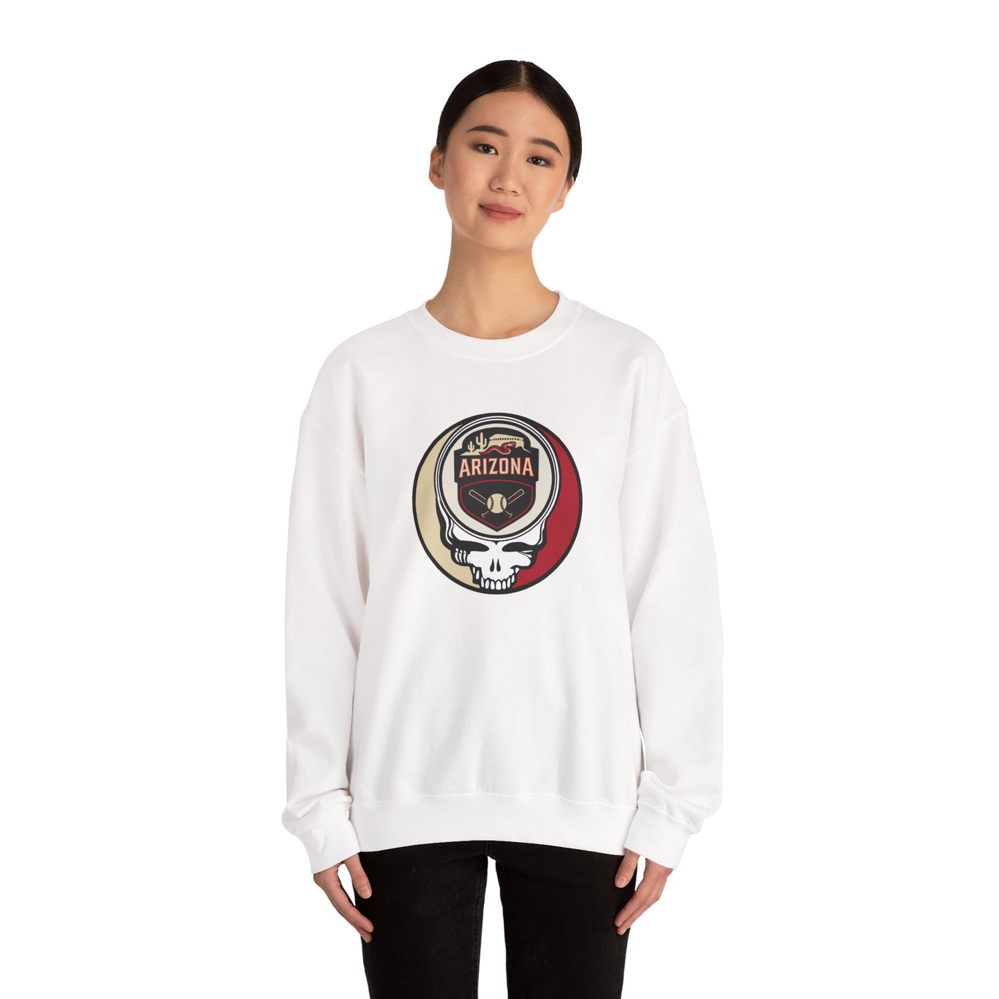 Arizona Diamondbacks Stealie Grateful Dead Crewneck Sweatshirt - MLB