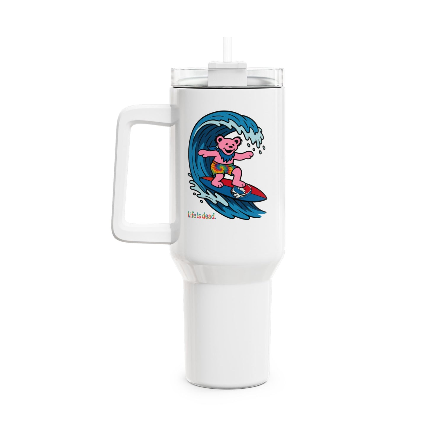 Surfin' Bear "Fat Man" Tumbler,  Double Insulated 40oz Travel Mug