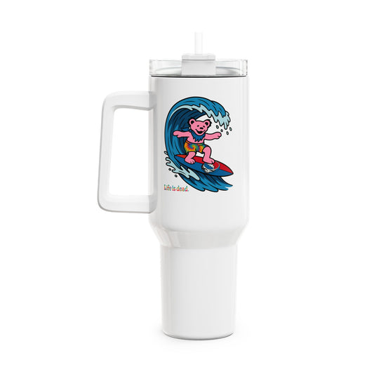 Surfin' Bear "Fat Man" Tumbler,  Double Insulated 40oz Travel Mug