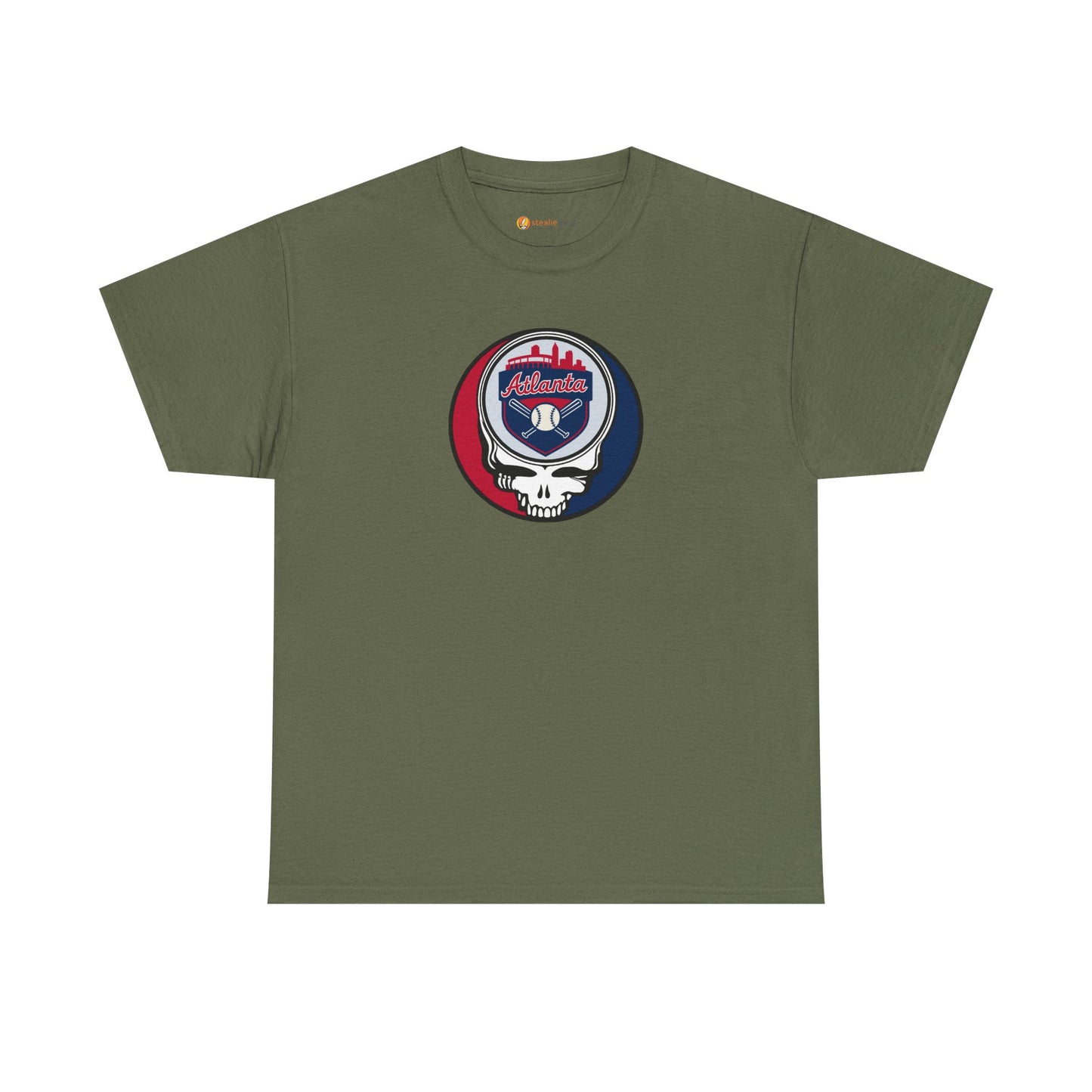 Atlanta Braves Grateful Dead Steal Your Face T-Shirt - MLB