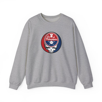 Philadelphia Phillies Grateful Dead Stealie Crewneck Sweatshirt - MLB
