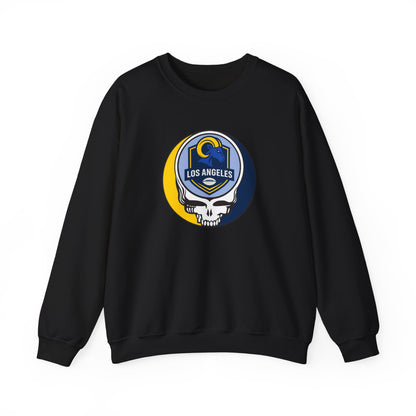 Los Angeles Football Grateful Dead Stealie Crewneck Sweatshirt