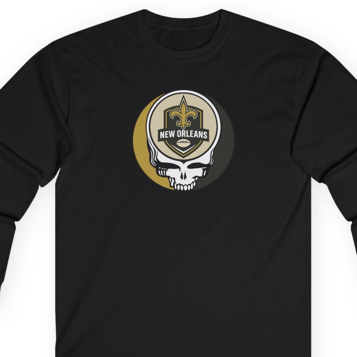 New Orleans Football Stealie Ultra Cotton Long Sleeve Tee