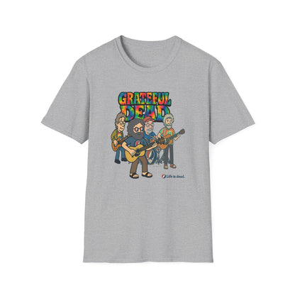 Jerry and The Boys - Life is dead. Grateful Dead TShirt