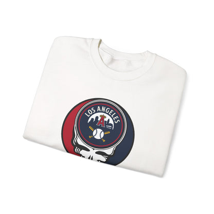 Los Angeles Angels Stealie Grateful Dead Crewneck Sweatshirt - MLB