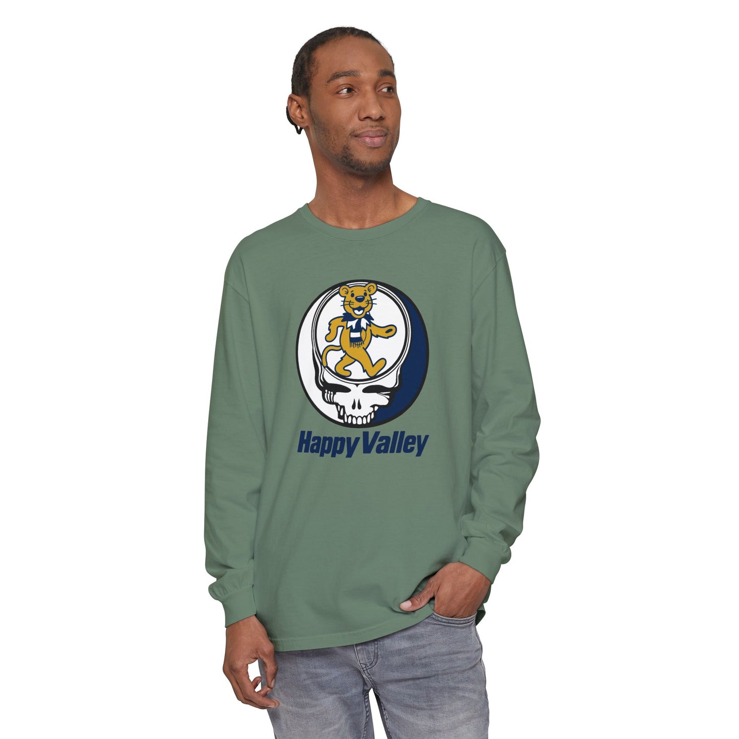 Happy Valley Stealie | University Collection Garment-Dyed Long Sleeve T-Shirt
