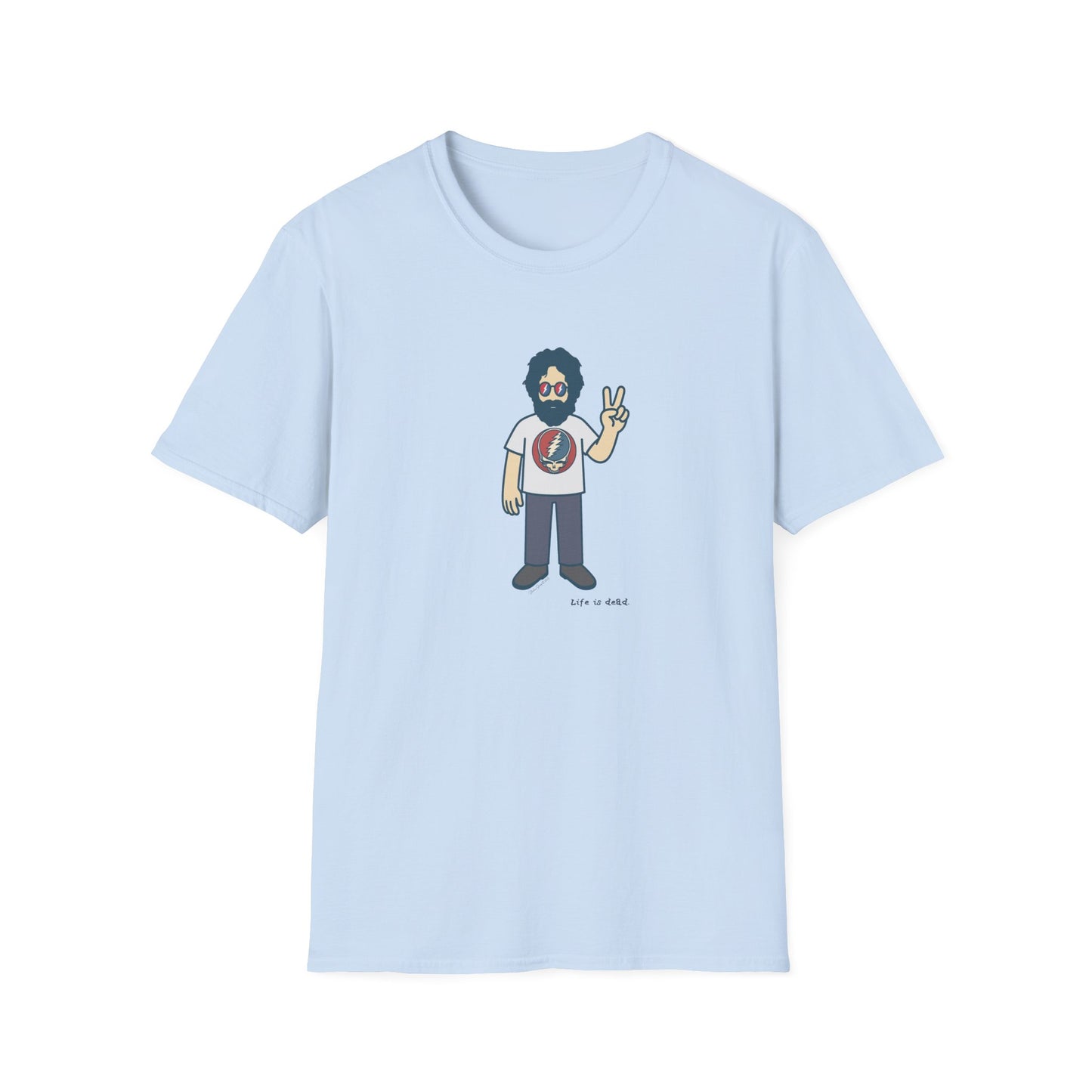 Peace Lovin' Jerry - Life is dead. Grateful Dead TShirt