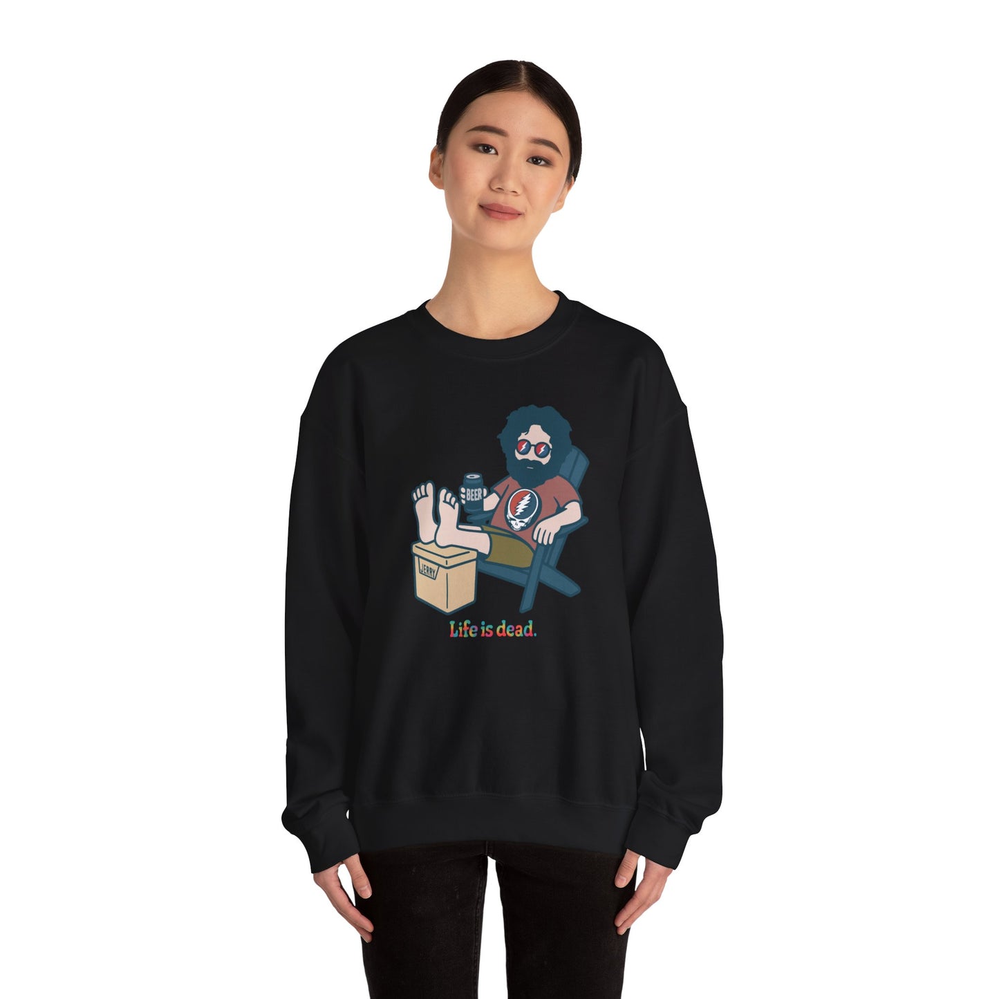 Stay Cool, Jerry Life is dead. Crewneck Sweatshirt