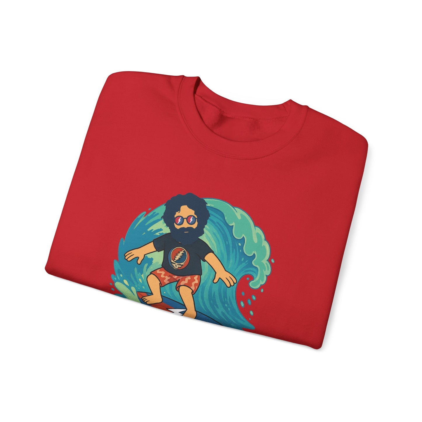 Surfing Jerry Life is dead. Crewneck Sweatshirt