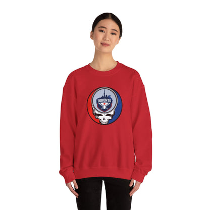 Toronto Blue Jays Stealie Grateful Dead Crewneck Sweatshirt - MLB