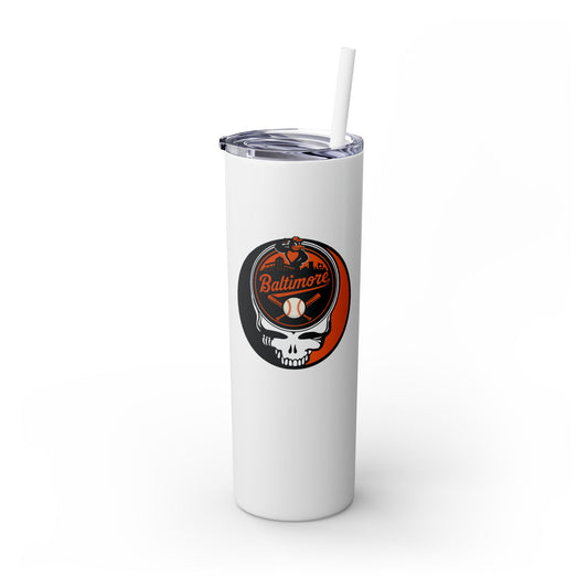 Baltimore Orioles Skinny Tumbler with Straw, 20oz