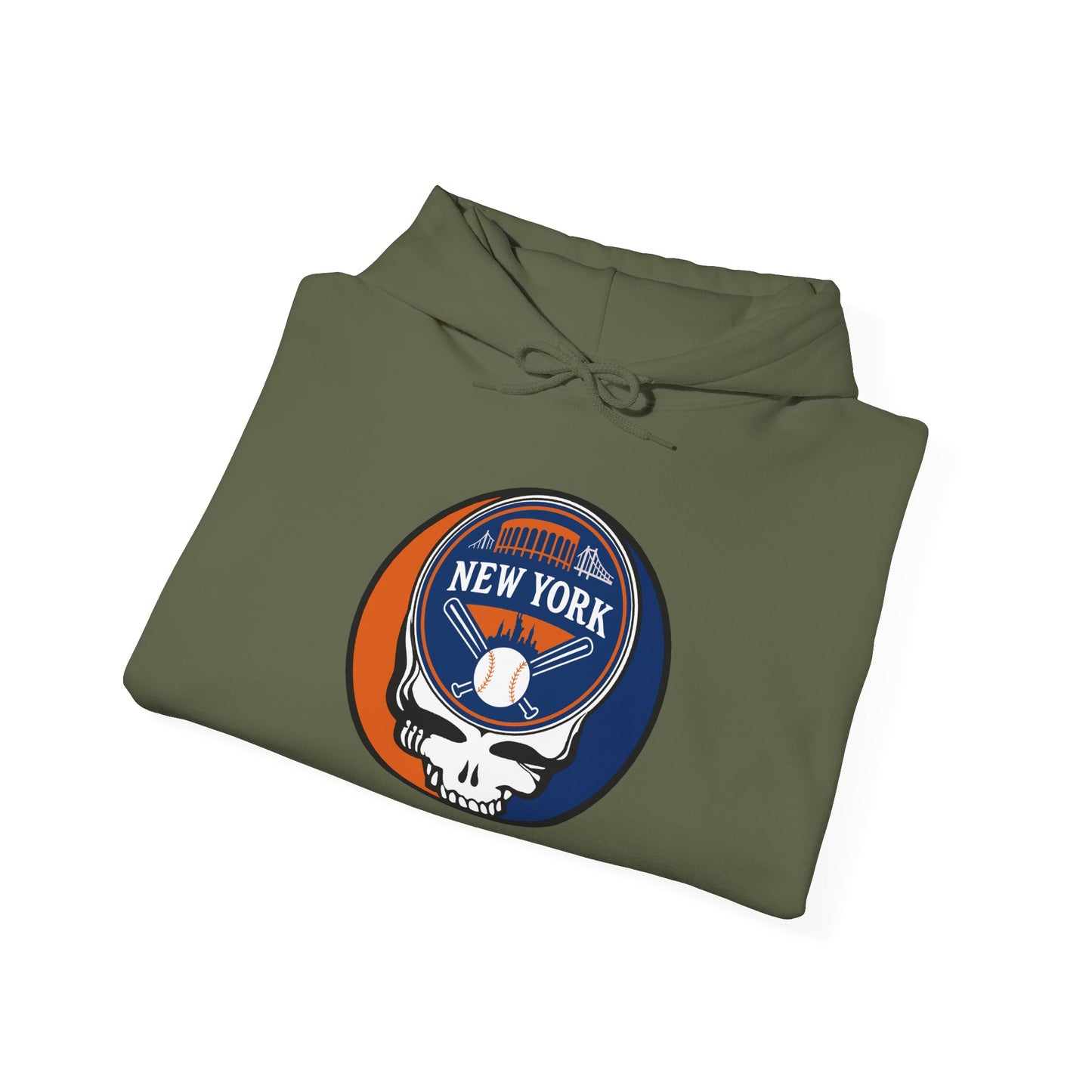 New York Mets Stealie Grateful Dead Unisex Heavy Blend Hoodie - MLB