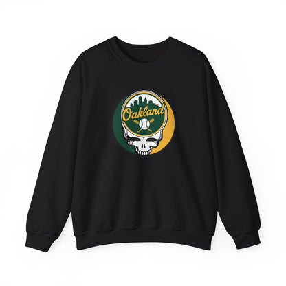 Oakland A's Stealie Grateful Dead Crewneck Sweatshirt - MLB