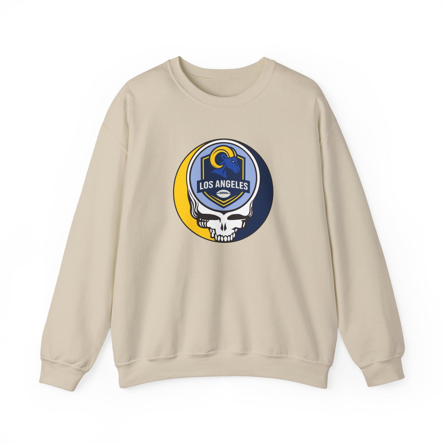 Los Angeles Football Grateful Dead Stealie Crewneck Sweatshirt