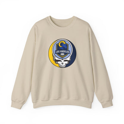 Los Angeles Football Grateful Dead Stealie Crewneck Sweatshirt