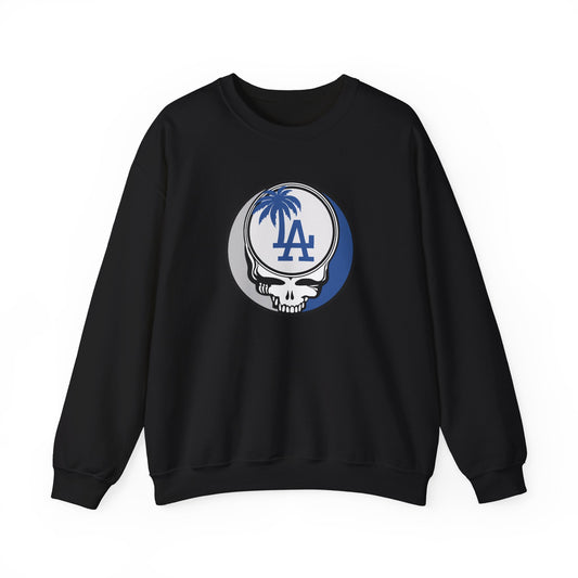 Los Angeles Dodgers Grateful Dead Stealie Crewneck Sweatshirt - MLB