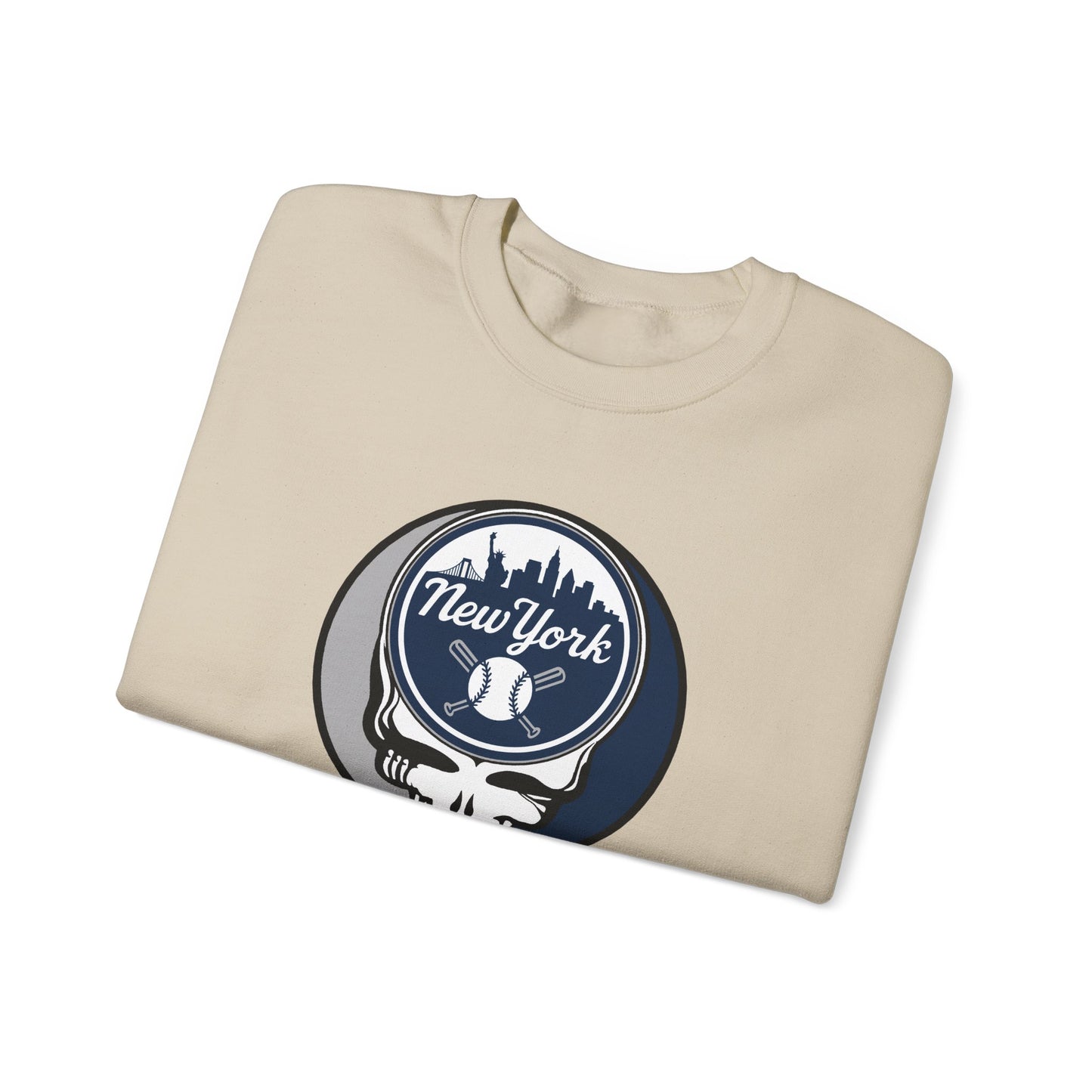 New York Yankees Stealie Grateful Dead Crewneck Sweatshirt - MLB