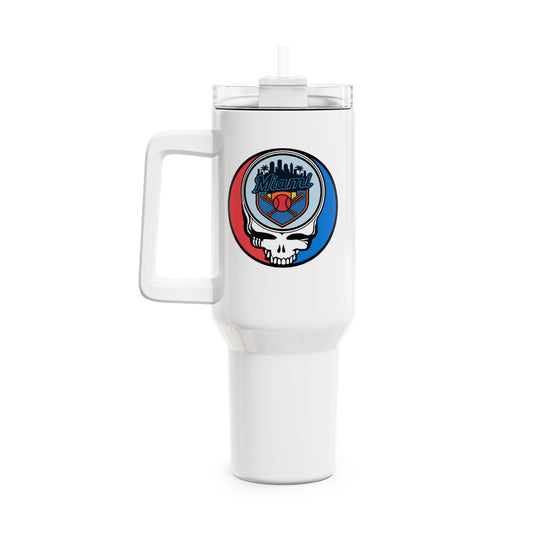 Miami Marlins "Fat Man" Tumbler,  Double Insulated 40oz Travel Mug