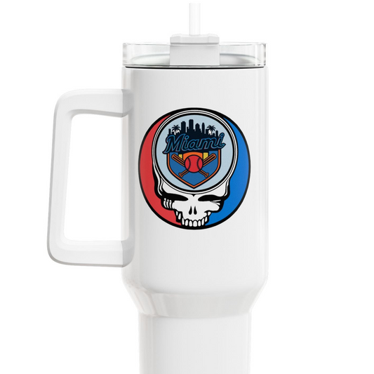 Miami Marlins "Fat Man" Tumbler,  Double Insulated 40oz Travel Mug