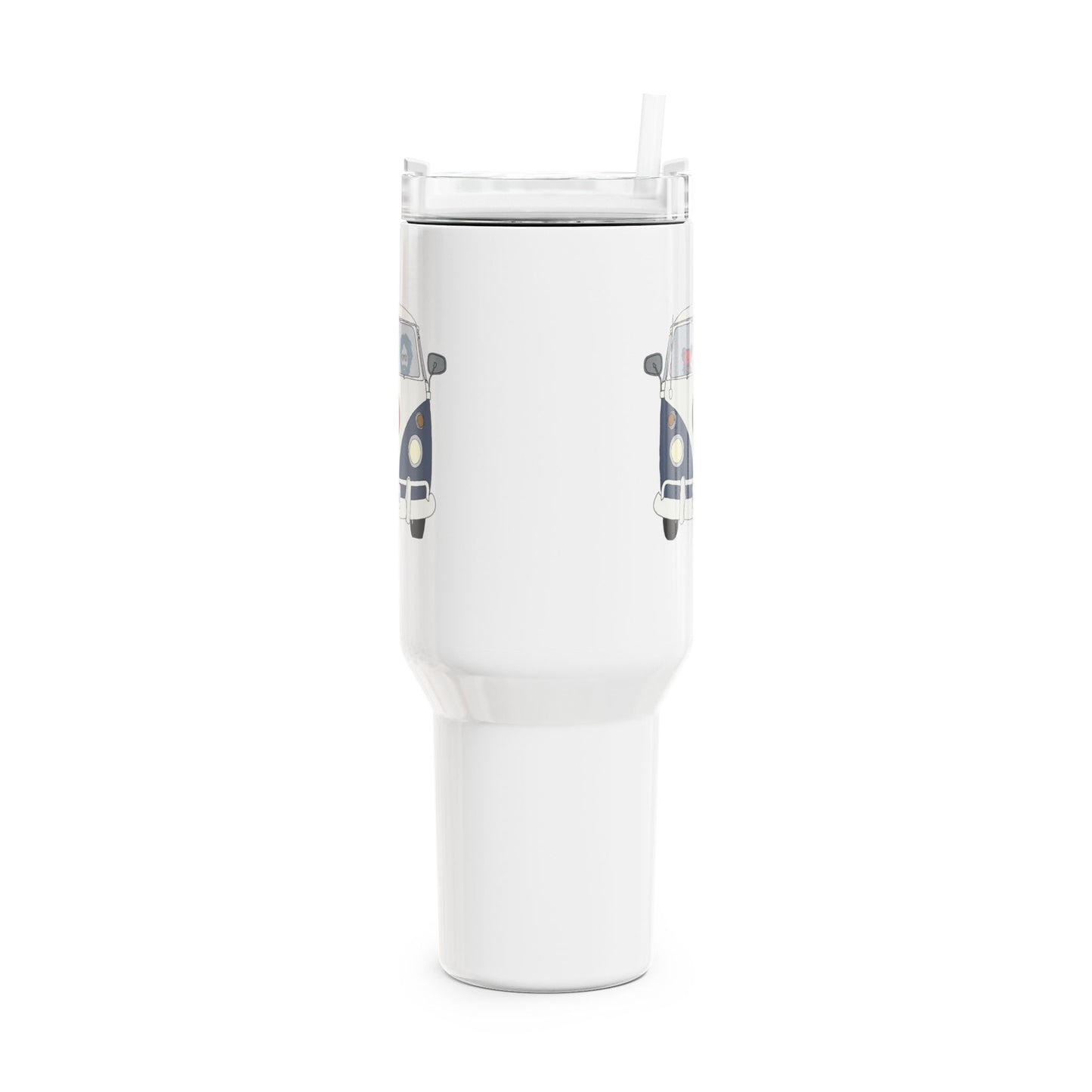 Jerry's On The Bus "Fat Man" Tumbler,  Double Insulated 40oz Travel Mug