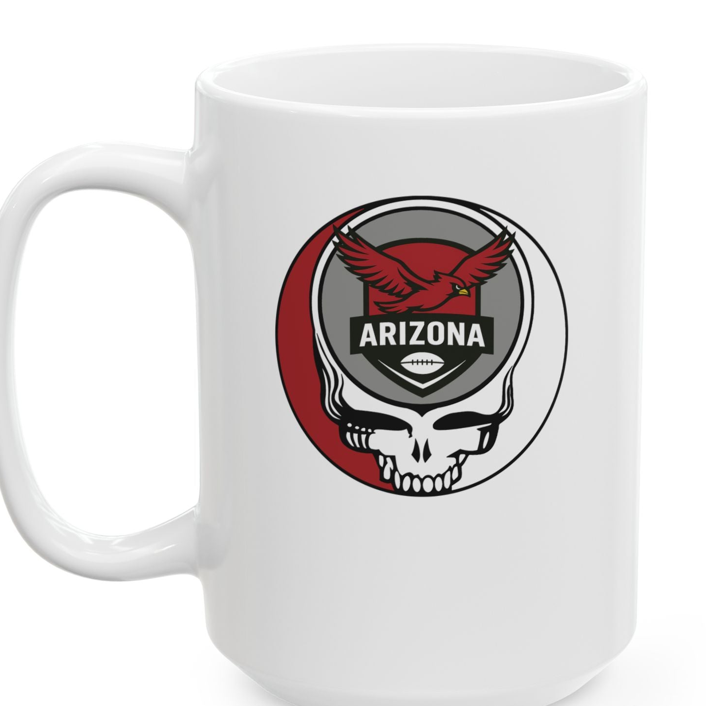 Arizona Football Stealie Ceramic Coffee Mug - 15ounce - NFL