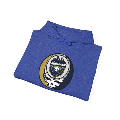 Milwaukee Brewers Grateful Dead Unisex Heavy Blend Hoodie - MLB