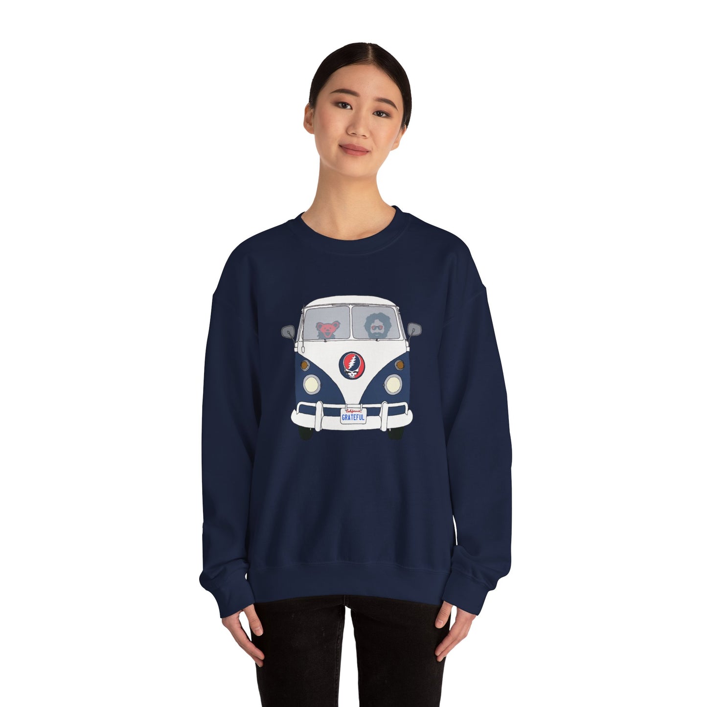 Jerry's Takin' The Bus Life is dead. Crewneck Sweatshirt