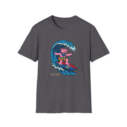 Surfin' Bear - Life is dead. Grateful Dead TShirt