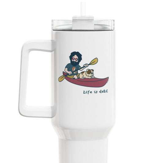 Kayakin' Jerry - Life is dead. "Fat Man" Tumbler,  Double Insulated 40oz Travel Mug
