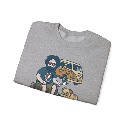 Jerry and Frank are Camping | Life is dead. Crewneck Sweatshirt