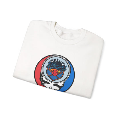 Miami Marlins Grateful Dead Stealie Crewneck Sweatshirt - MLB