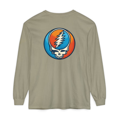 Twisted Stealie Two-Sided Vineyard Collection Garment-dyed Long Sleeve T-Shirt